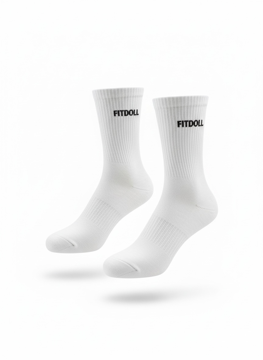 Signature baltos kojinės